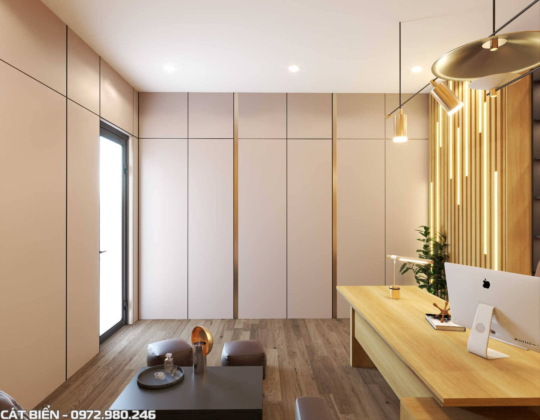 Nội Thất Phòng Làm Việc Xây Dựng Cát Biển NTVP-106
