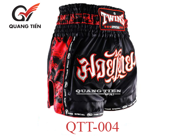 QUẦN MUAY THAI TWINS SKULL – ĐEN (QTT-004)