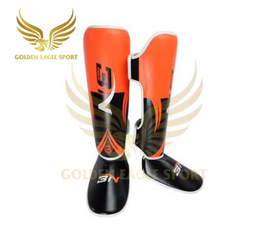 Giáp võ thuật Bảo vệ ống chân liền mu bàn chân Muay Kickboxing BN Fight chính hãng