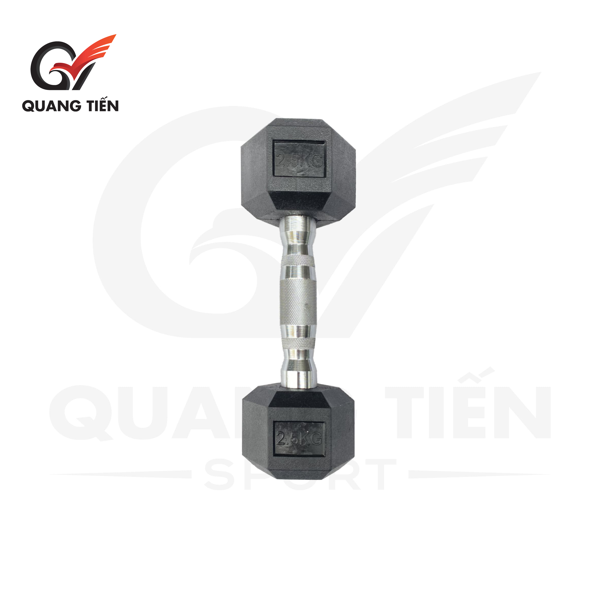Tạ tay lục giác 2.5kg cao cu cao cấp QT02
