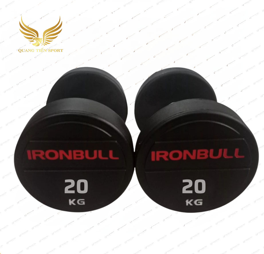 Tạ tay thép bọc cao su Ironbull IR04 nhập khẩu chính hãng 20kg