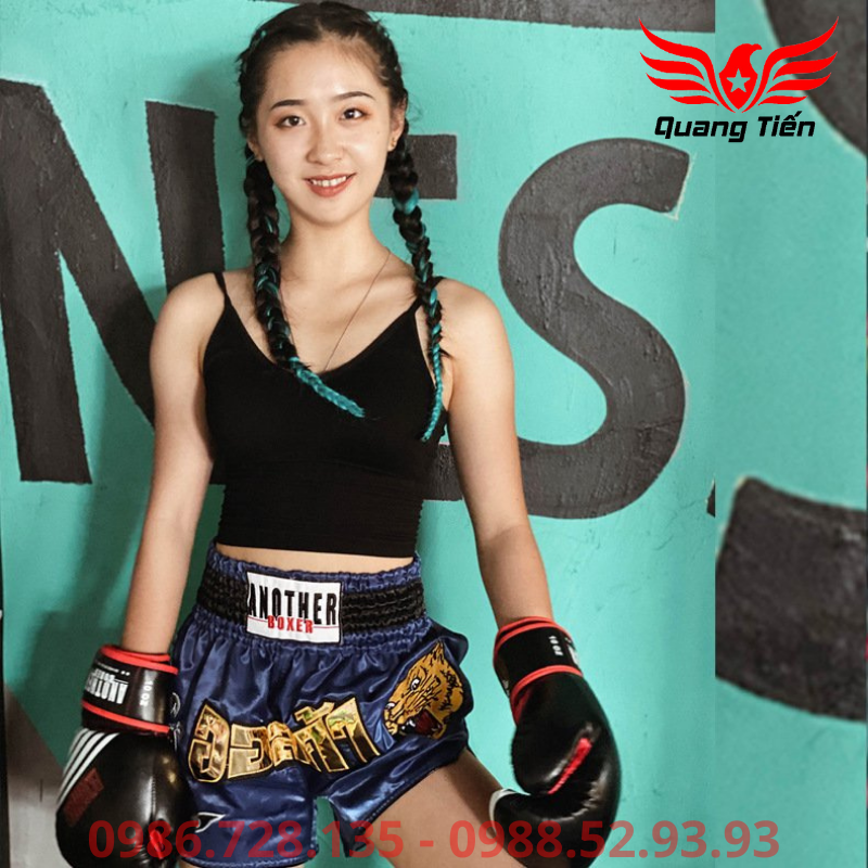 Quần Muay Thái Another Boxer Chính Hãng Muay Thai Short Chất Liệu Satin Cao Cấp | QT-024