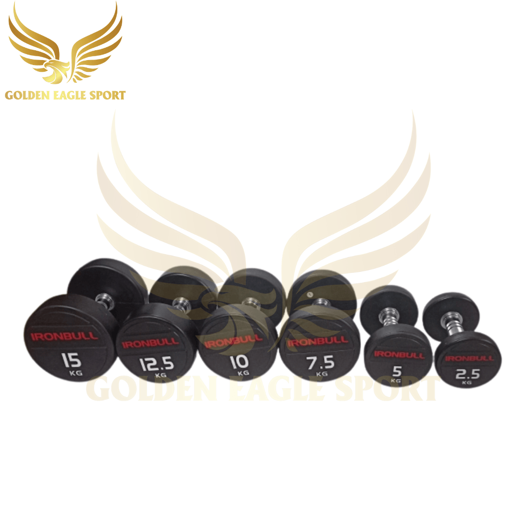 Tạ tay thép bọc cao su Ironbull IR04 nhập khẩu chính hãng 35kg