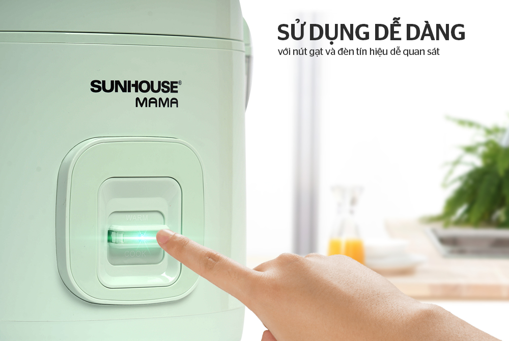 Nồi cơm điện 1.2L Sunhouse Mama SHD8265B