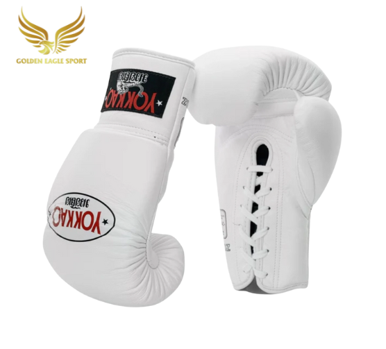 Găng Boxing YOKKAO Matrix Lace Up Buộc Dây – White