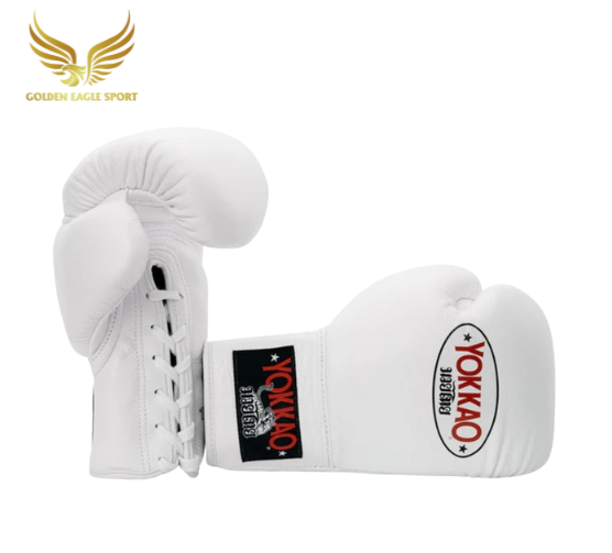 Găng Boxing YOKKAO Matrix Lace Up Buộc Dây – White