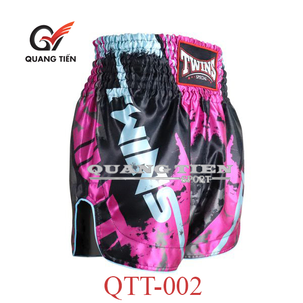 QUẦN MUAY THAI TWINS – CANDY HỒNG ( QTT-002)