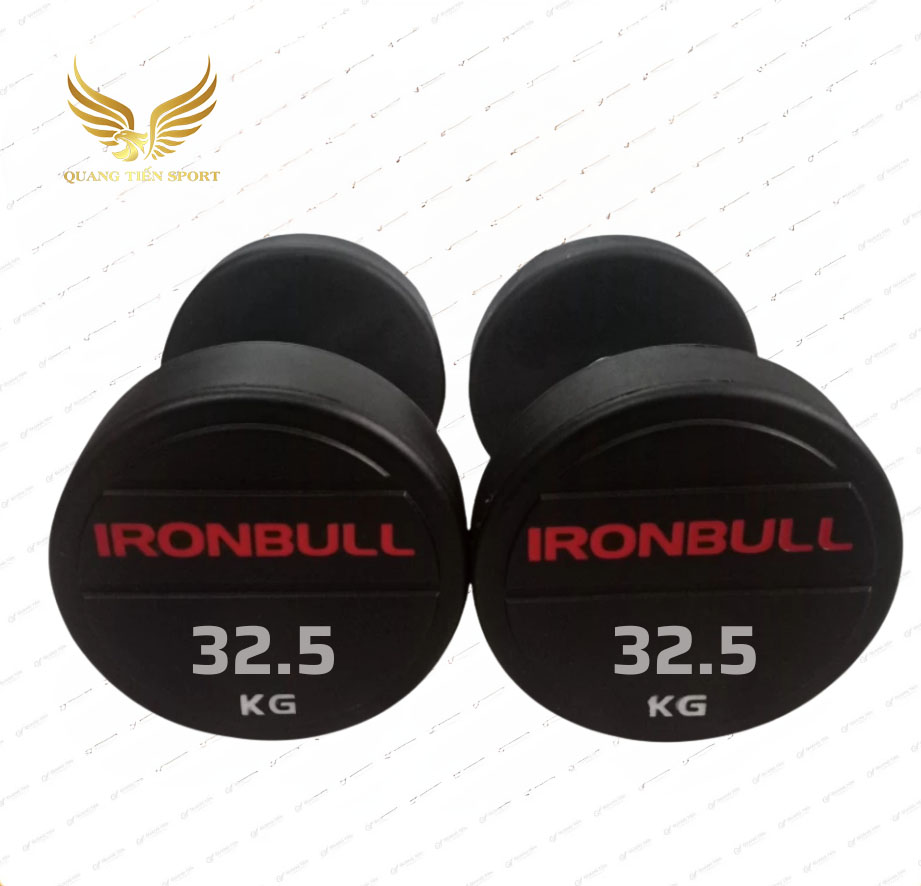 Tạ tay thép bọc cao su Ironbull IR04 nhập khẩu chính hãng 32.5kg