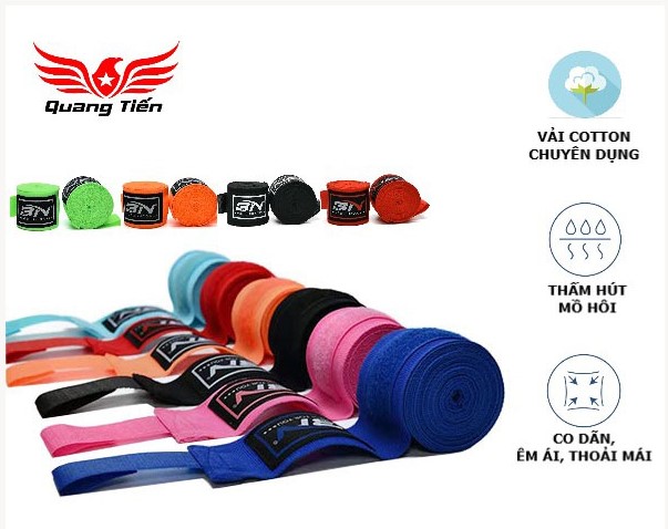 Băng đa cuốn tay võ thuật BN Fight dài 3m