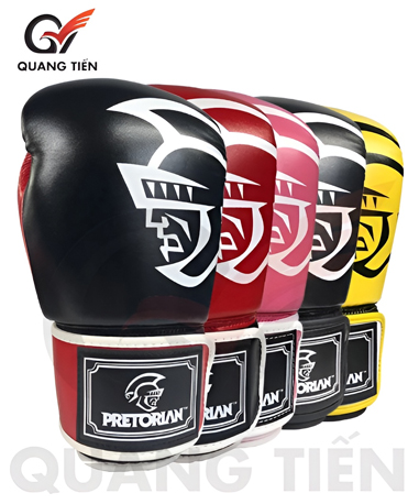 Găng tay boxing võ thuật Pretorian đen đỏ chính hãng