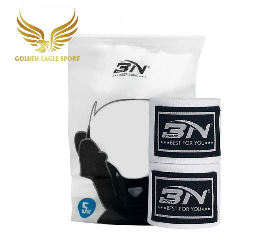 Băng đa cuốn tay boxing BN co dãn tặng kèm túi đựng chính hãng (3m)