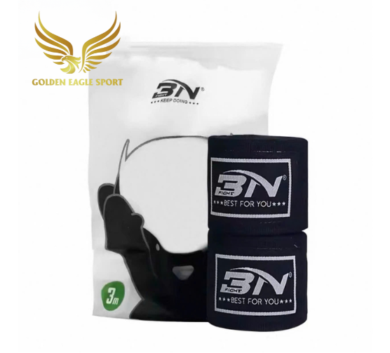 Băng đa cuốn tay boxing BN co dãn tặng kèm túi đựng chính hãng (3m)