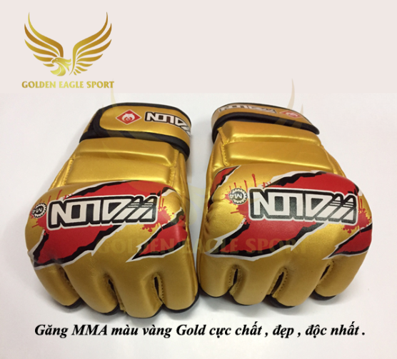 Găng tay MMA Wolon màu vàng Gold