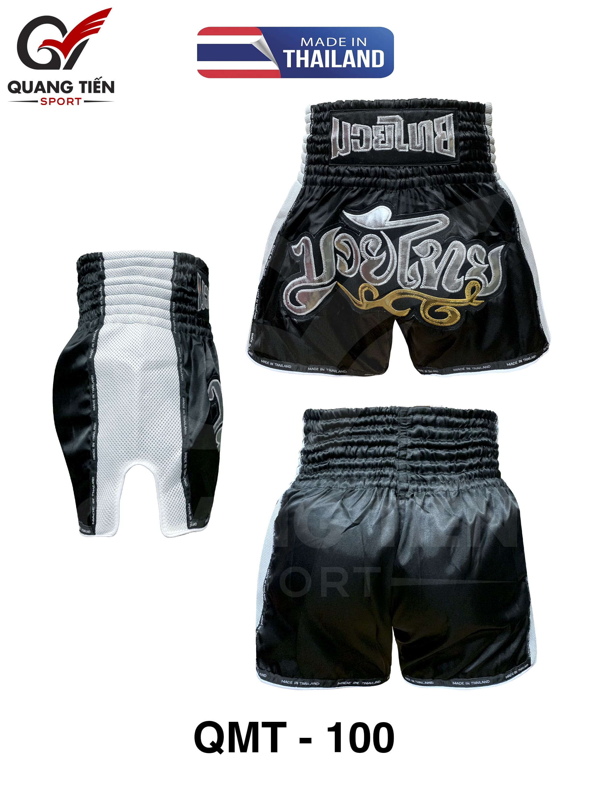 Quần MuayThai chính hãng cao cấp QMT-100