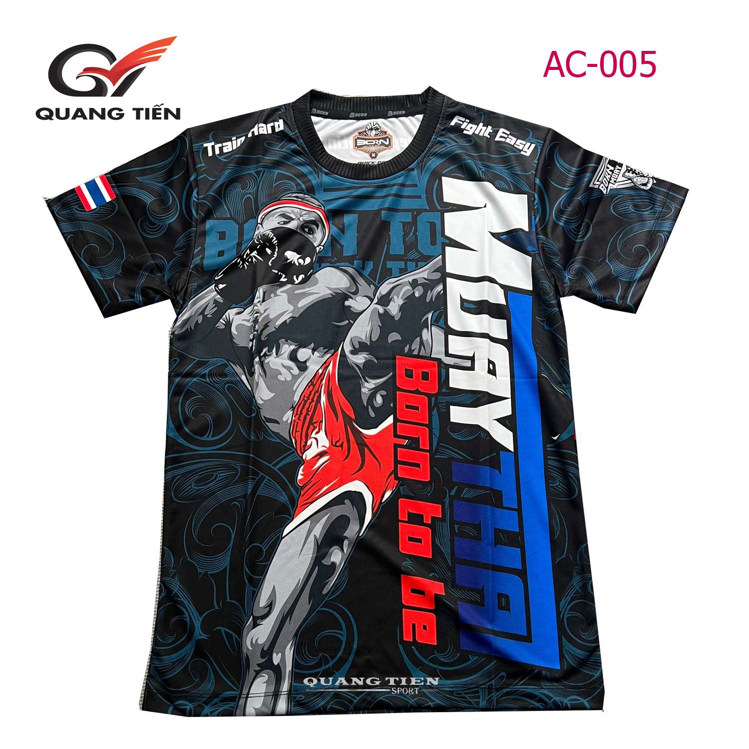 Áo Muay Thai thun lạnh chính hãng cao cấp QTMT-005