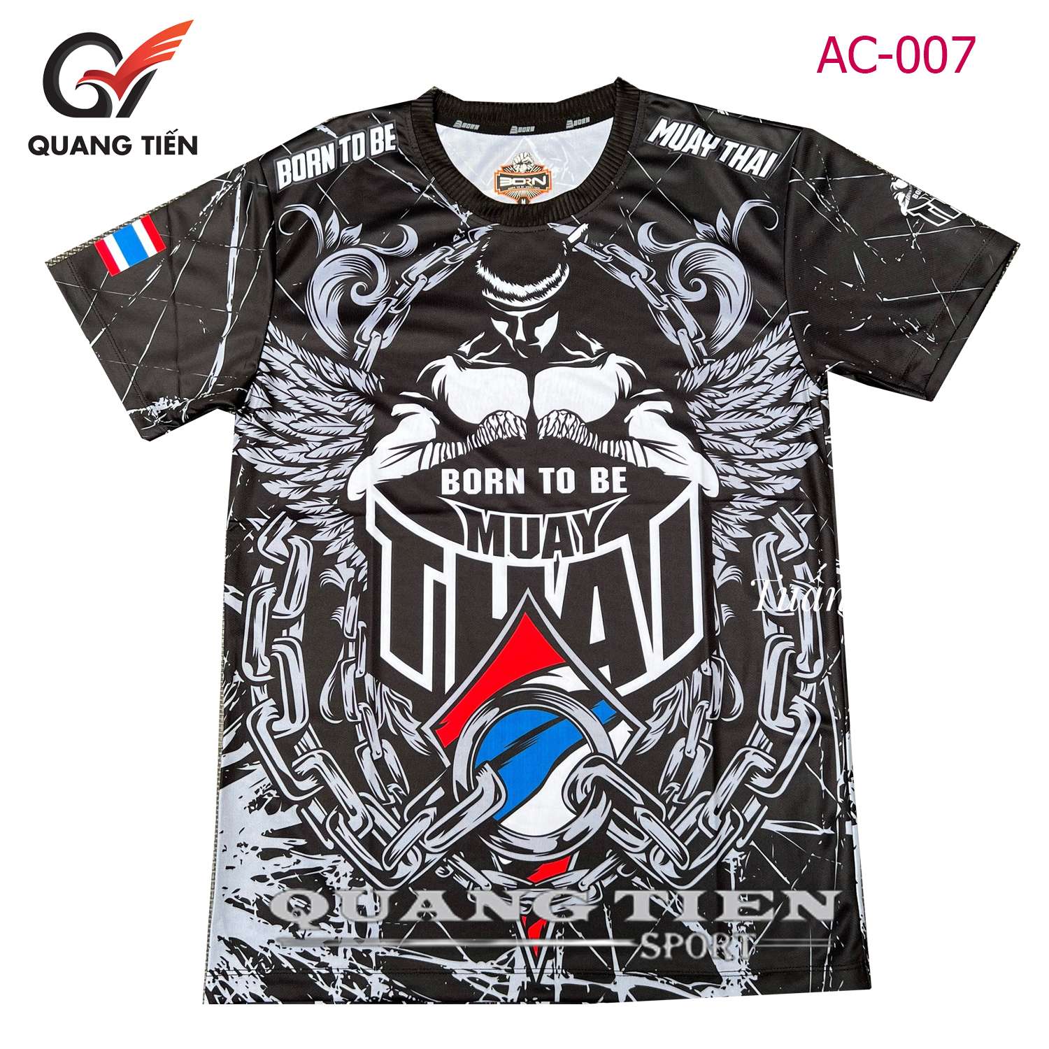 Áo Muay Thai thun lạnh chính hãng cao cấp QTMT-007