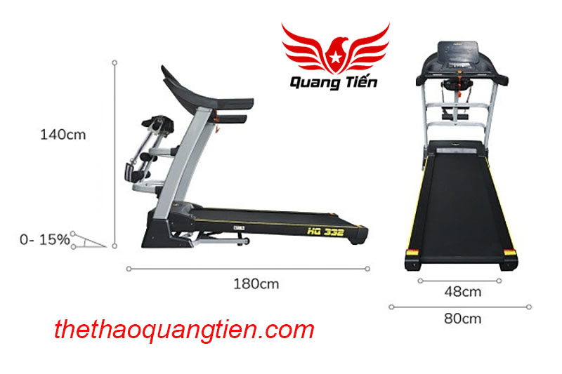 Máy chạy bộ Sakura HQ 332 QT404