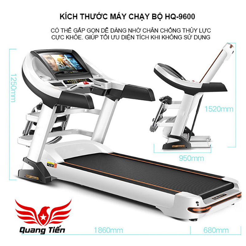 Máy chạy bộ điện đa năng HQ 9600 QT402