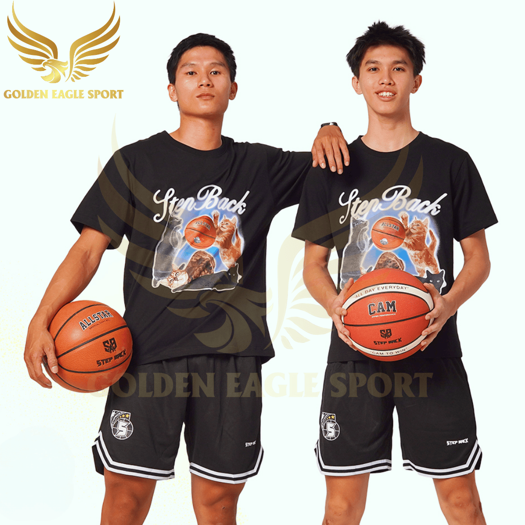 Áo phông bóng rổ Stepback Meow x Allstar