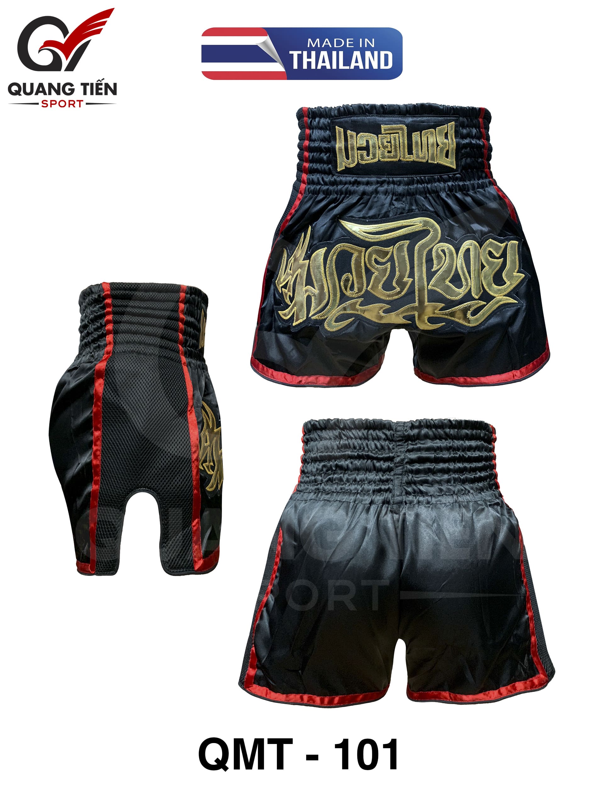 Quần MuayThai chính hãng cao cấp QMT-101