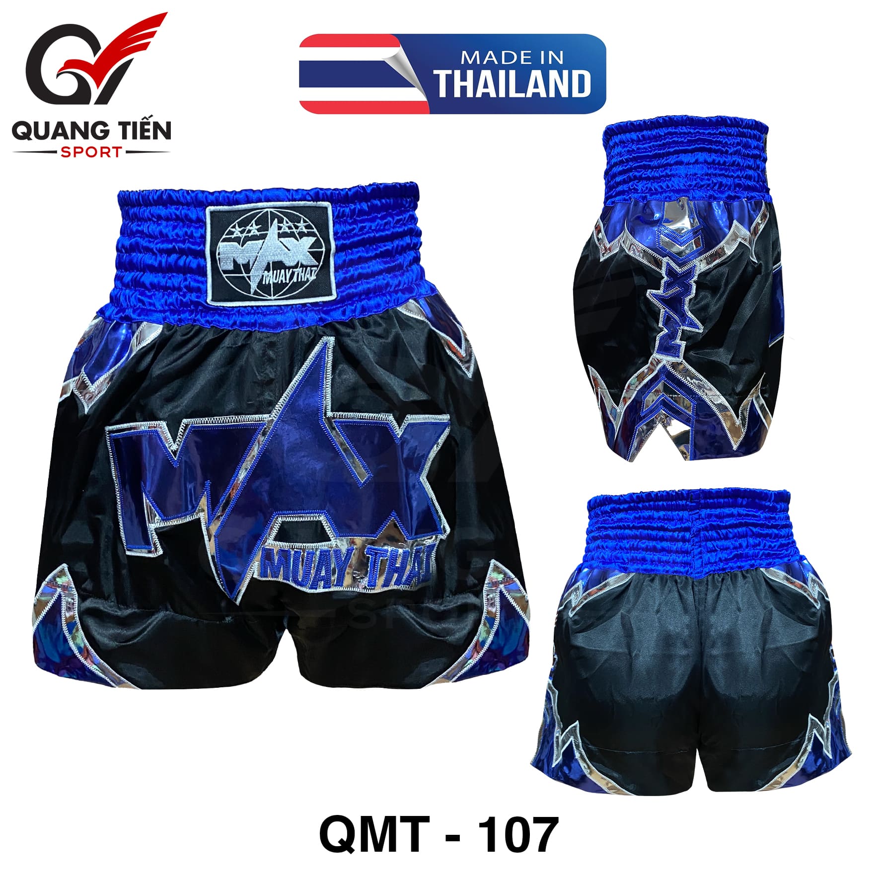 Quần Muay Thái MaxMuay - QMT 107- Hàng chính hãng sản xuất tại thái