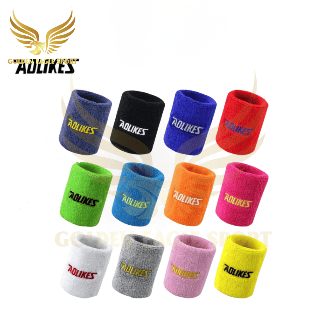Băng Đô Đeo Cổ Tay Chặn Mồ Hôi , Chơi Thể Thao , Tập Gym , Tennis , Quần Vợt , Cầu Lông AOLIKES 0235 (giá 1 chiếc)