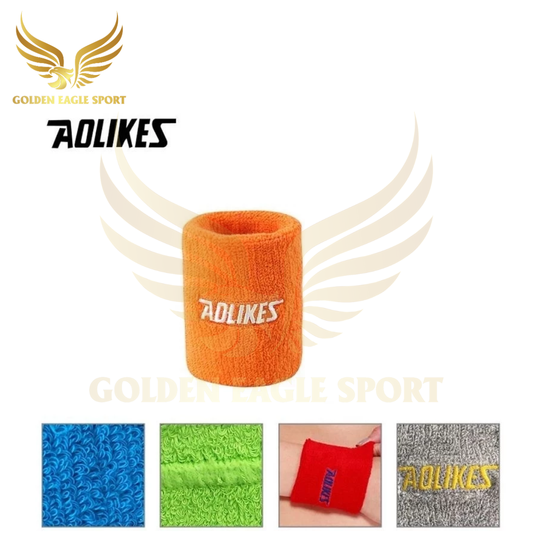 Băng Đô Đeo Cổ Tay Chặn Mồ Hôi , Chơi Thể Thao , Tập Gym , Tennis , Quần Vợt , Cầu Lông AOLIKES 0235 (giá 1 chiếc)