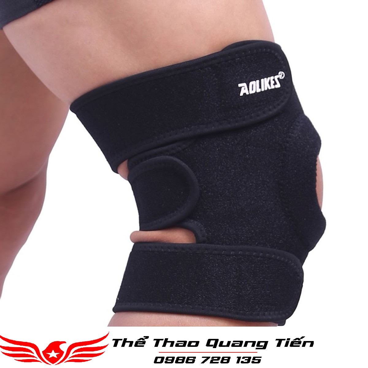 Băng bảo vệ đầu gối đa năng Aolikes AL7616 cao cấp chính hãng