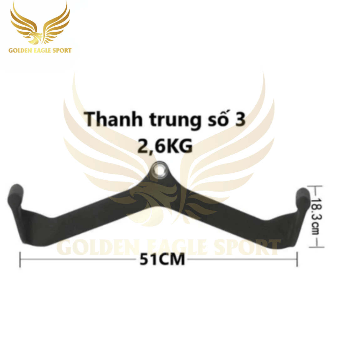 Bộ Power Grip 5 thanh kéo lưng xô kéo row, lat pull down nhập khẩu