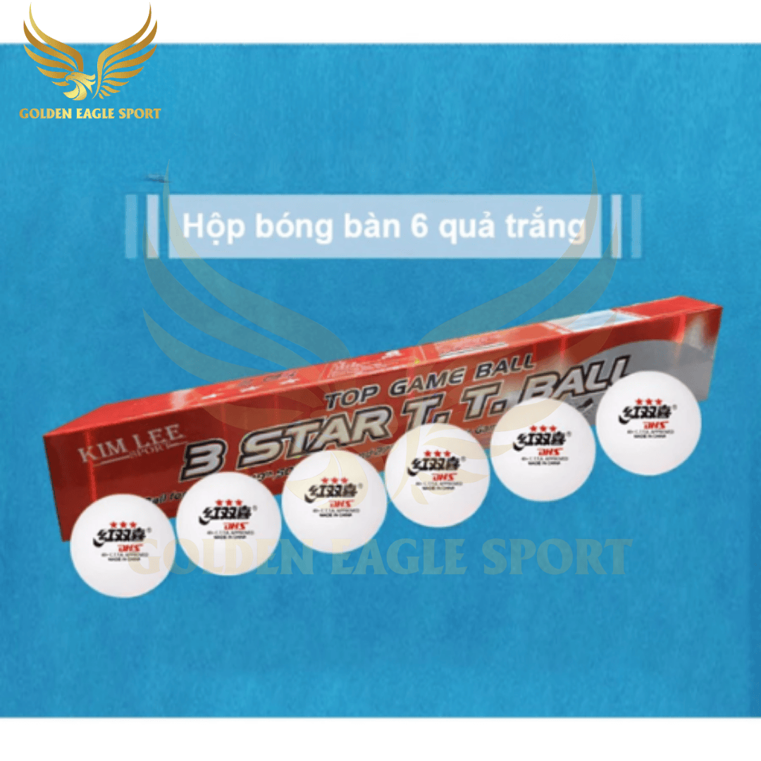 Bóng bàn DHS 3 sao - Hộp 6 quả