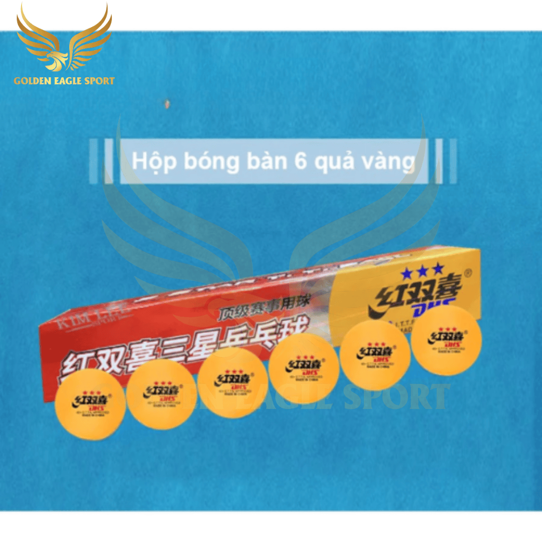 Bóng bàn DHS 3 sao - Hộp 6 quả