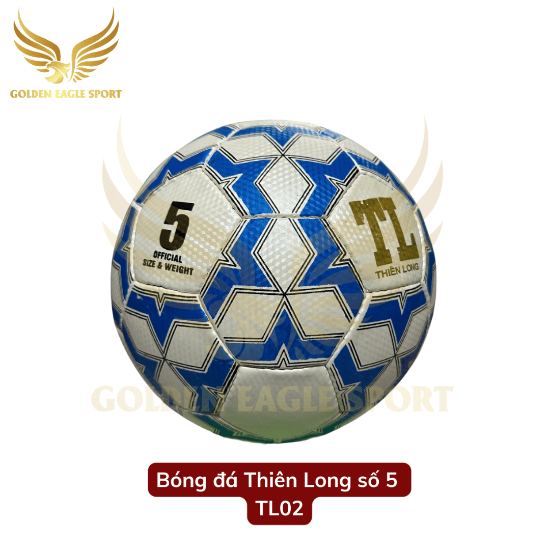 Quả bóng đá Thiên Long số 5 Hoa ( tặng kèm kim bơm và lưới đựng bóng )