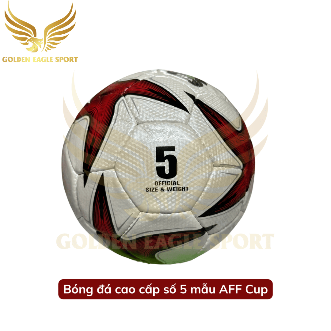 Quả Bóng Đá cao cấp số 5 AFF Cup (Bóng đúc cao cấp loại 1) - ( tặng kèm kim bơm và lưới đựng bóng )