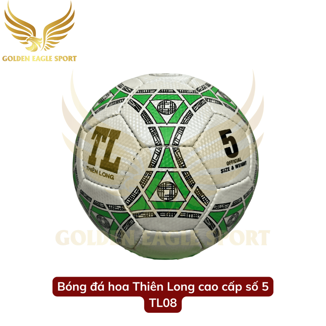Quả bóng đá Thiên Long số 5 Hoa ( tặng kèm kim bơm và lưới đựng bóng )