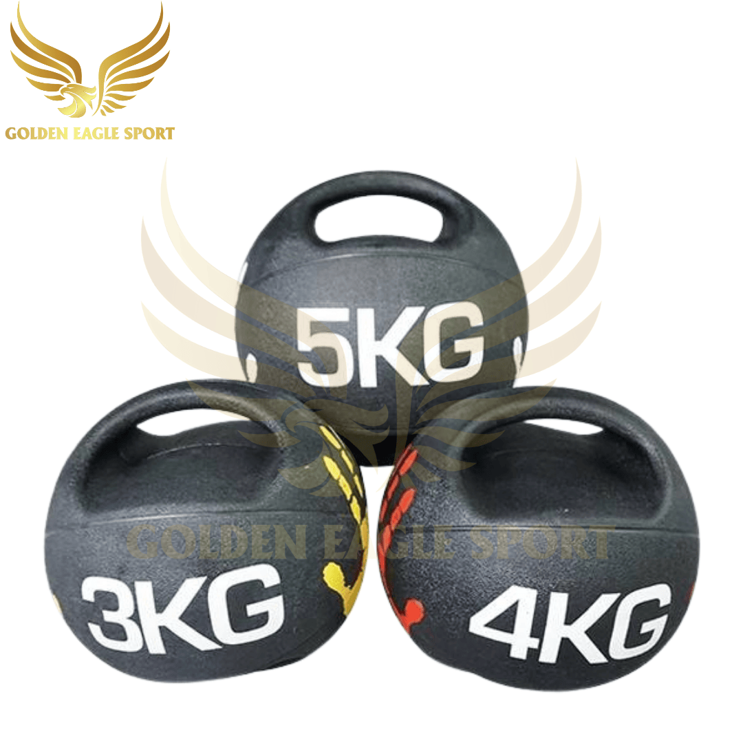 Bóng Tạ Cao Su Thể Lực Có Tay Cầm đủ loại từ 3-10kg (Sản phẩm có thể khác màu sắc minh hoạ)