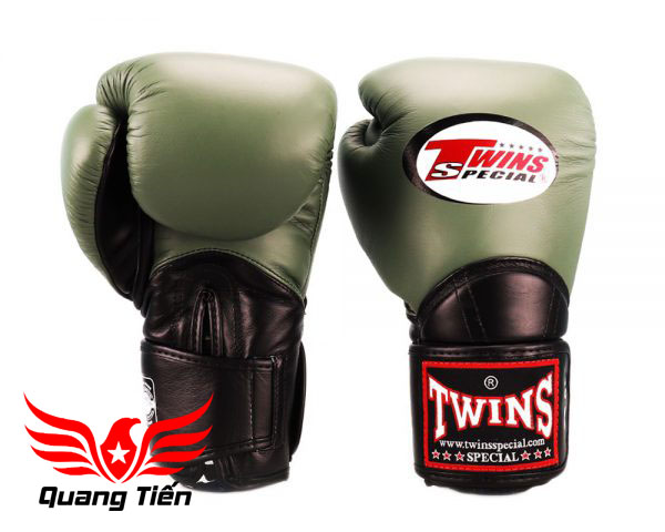 Găng Tay Boxing Twins BGVL11 – OLIVE BLACK (  ĐEN OLIU )
