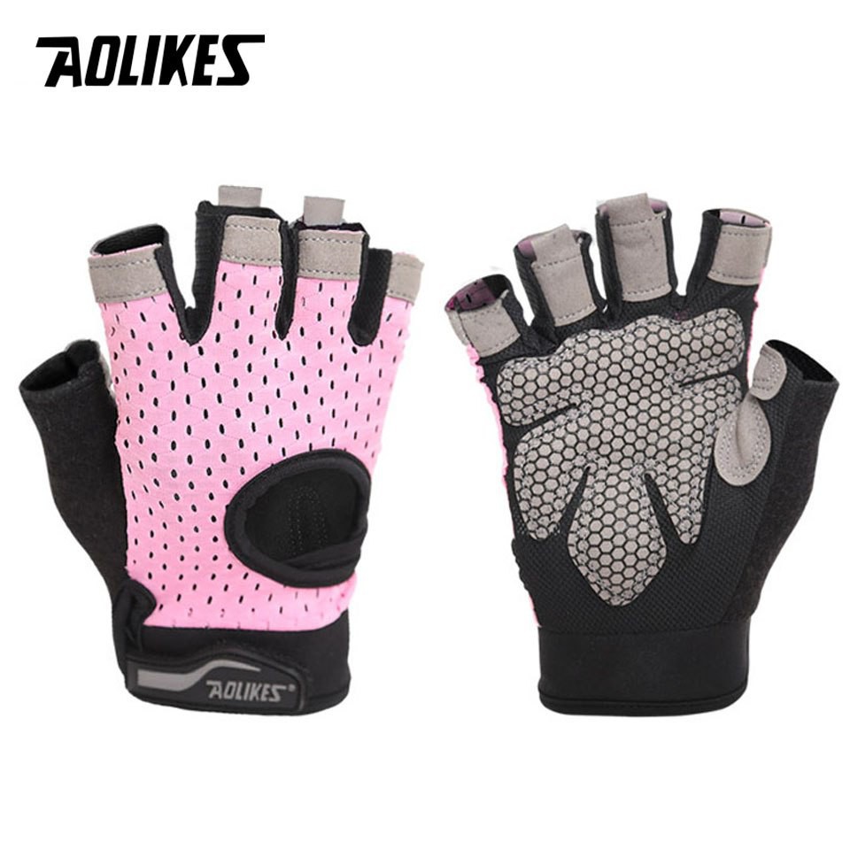 GĂNG TAY NỬA NGÓN TẬP GYM CAO CẤP AOLIKES A-113