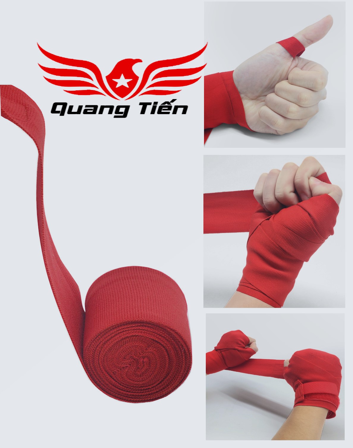 Băng đa cuốn tay boxing BN co dãn tặng kèm túi đựng chính hãng (3m)
