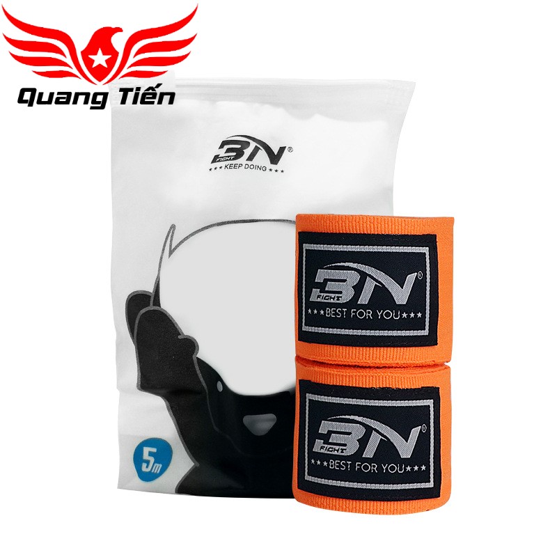 Băng đa cuốn tay boxing BN co dãn tặng kèm túi đựng chính hãng (5m)