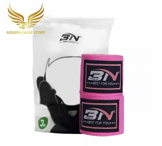 Băng đa cuốn tay boxing BN co dãn tặng kèm túi đựng chính hãng (3m)
