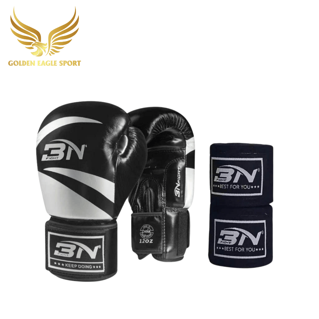 Combo Găng BN thường + băng quấn võ thuật đồng màu BN Fight có nhiều màu và size chọn lựa