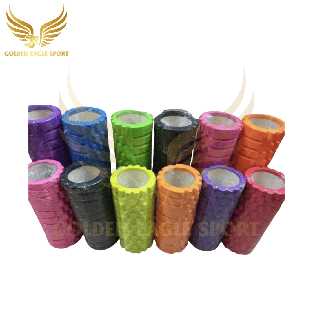 Con Lăn Yoga Massage Foam Roller - Ống Trụ Lăn Xốp Tập Thể Thao Giãn Cơ Gai Nhọn - Hãng Dododios