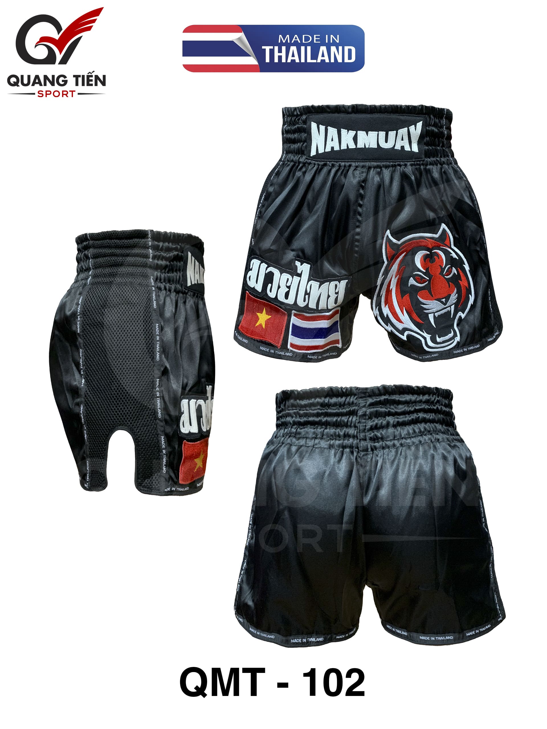 Quần MuayThai chính hãng cao cấp QMT-102