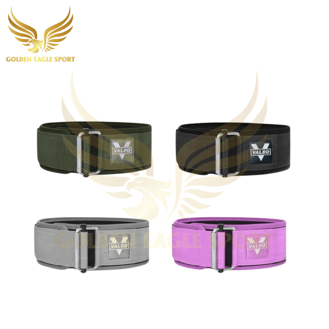 Đai Lưng Tập Gym VALEO Vải, Hỗ Trợ Lưng Khi Tập Gym, Luyện Tập Thể Thao, Squat, Deatlift , Powerlift