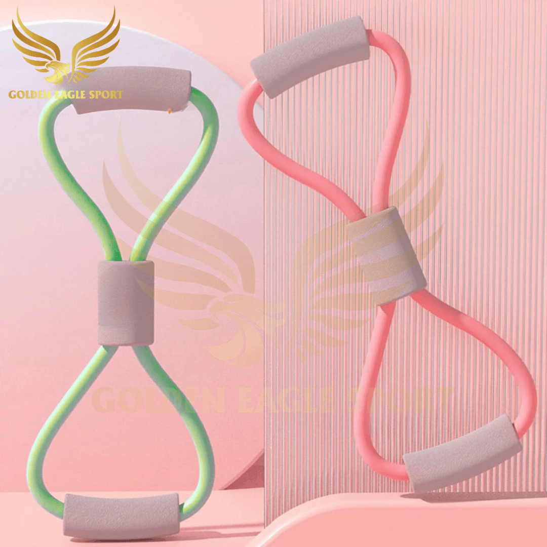 Dây Tập Kháng Lực Số 8 KB-110 Tập Gym Đa Năng, Dây Kháng Lực Tập Yoga Chất Liệu Silicone Bền Bỉ