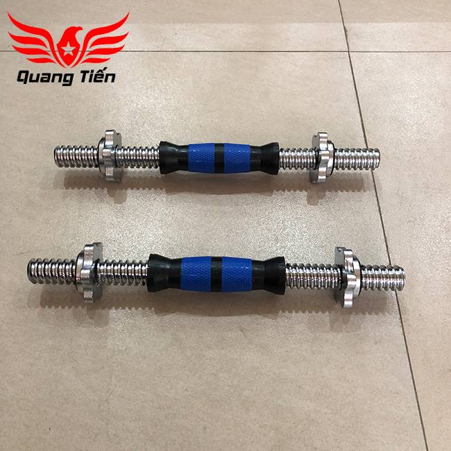 Đòn tạ tay 35 cm cao cấp bọc cao su nhập khẩu chính hãng Quang Tiến QT101