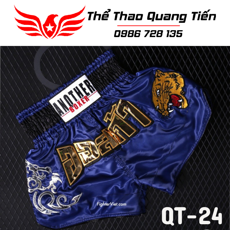 Quần Muay Thái Another Boxer Chính Hãng Muay Thai Short Chất Liệu Satin Cao Cấp | QT-024