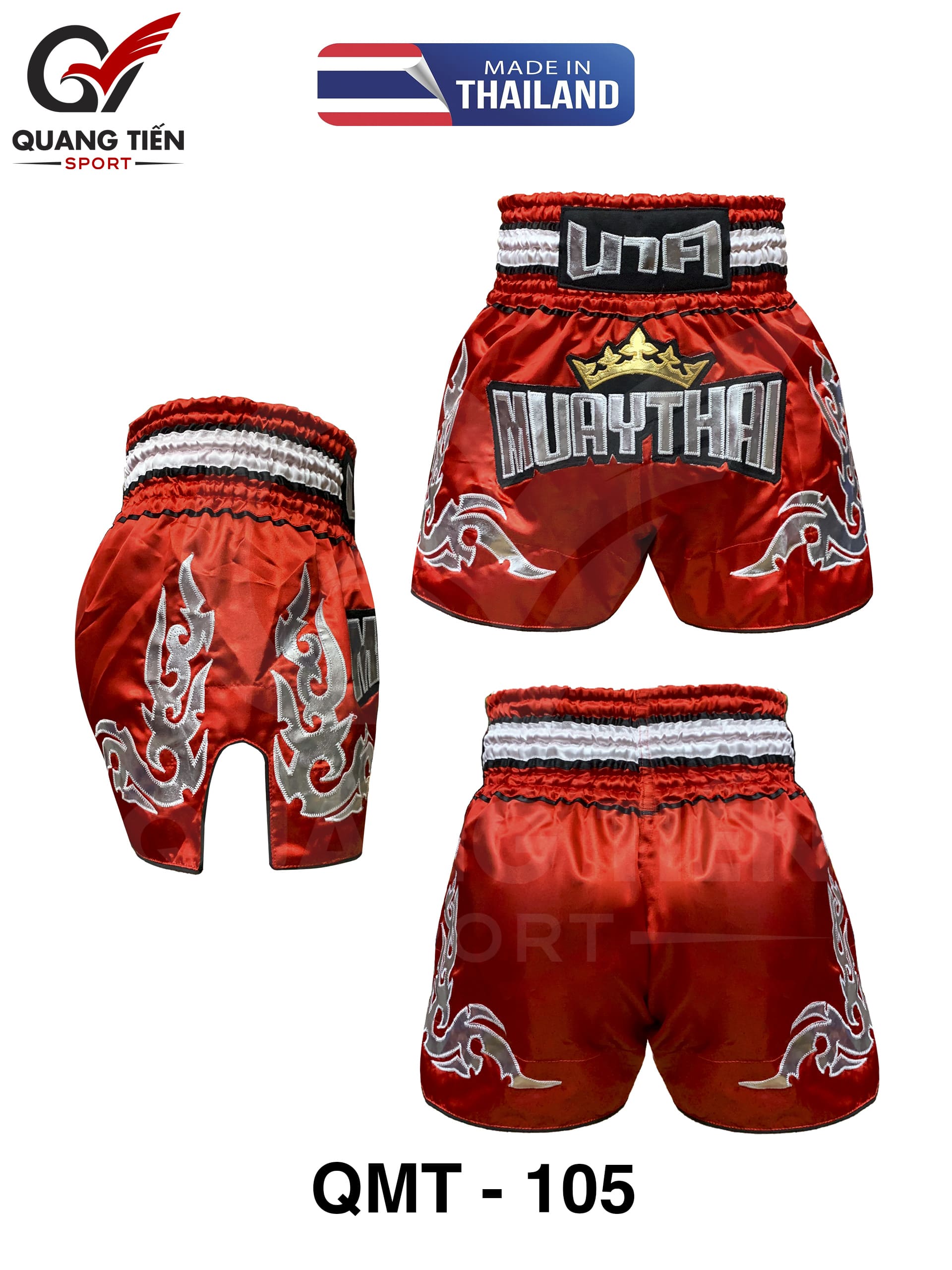Quần MuayThai chính hãng cao cấp QMT-105