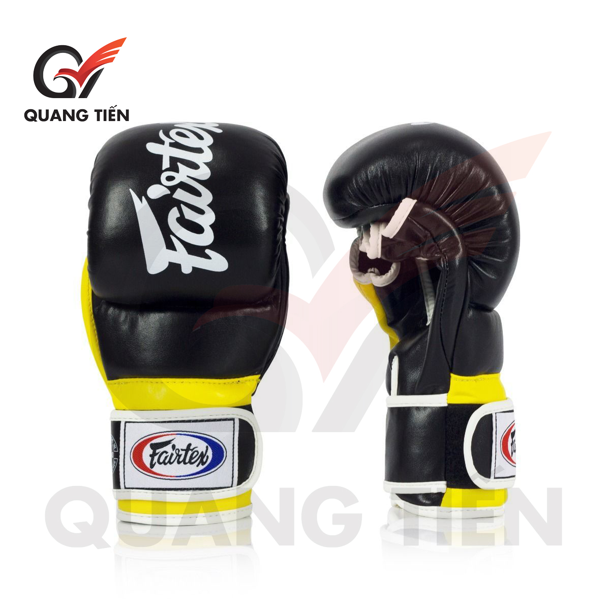 Fairtex FGV18 Super Sparring Grappling MMA Gloves ( đen vàng)