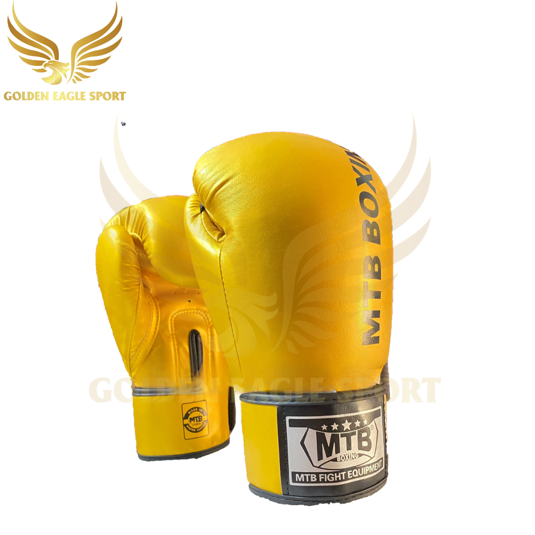 Găng tay Boxing MTB Max màu vàng đồng chính hãng siêu đẹp